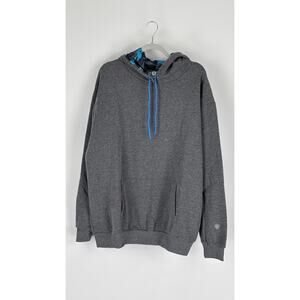 SA Company Mens Lined Sweatshirt Hooded Aqua Military Camo XL Heather Grey NWT